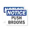 Signmission Push Brooms, 10 in W x Rectangle, Vinyl Decal OS-2PACK-NS-D-710-L-17921 - alternate 1